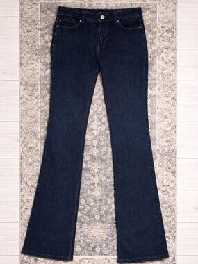 White House Black Market Skinny Flare Jeans Dark Wash Size 4R